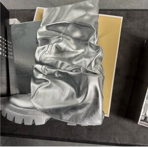 AKIRA Silver Platform Boots